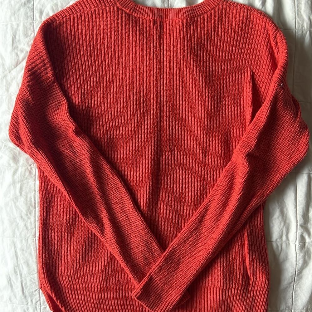 Madewell Coral Crewneck Sweater - Picture 4 of 6